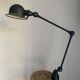 Lampe vintage 1980 Jielde 2 bras noire mat d'origine - 100 cm