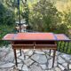 Flat desk in mahogany in the Louis XVI style.