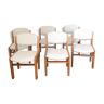 6 restored Maison Regain elm chairs