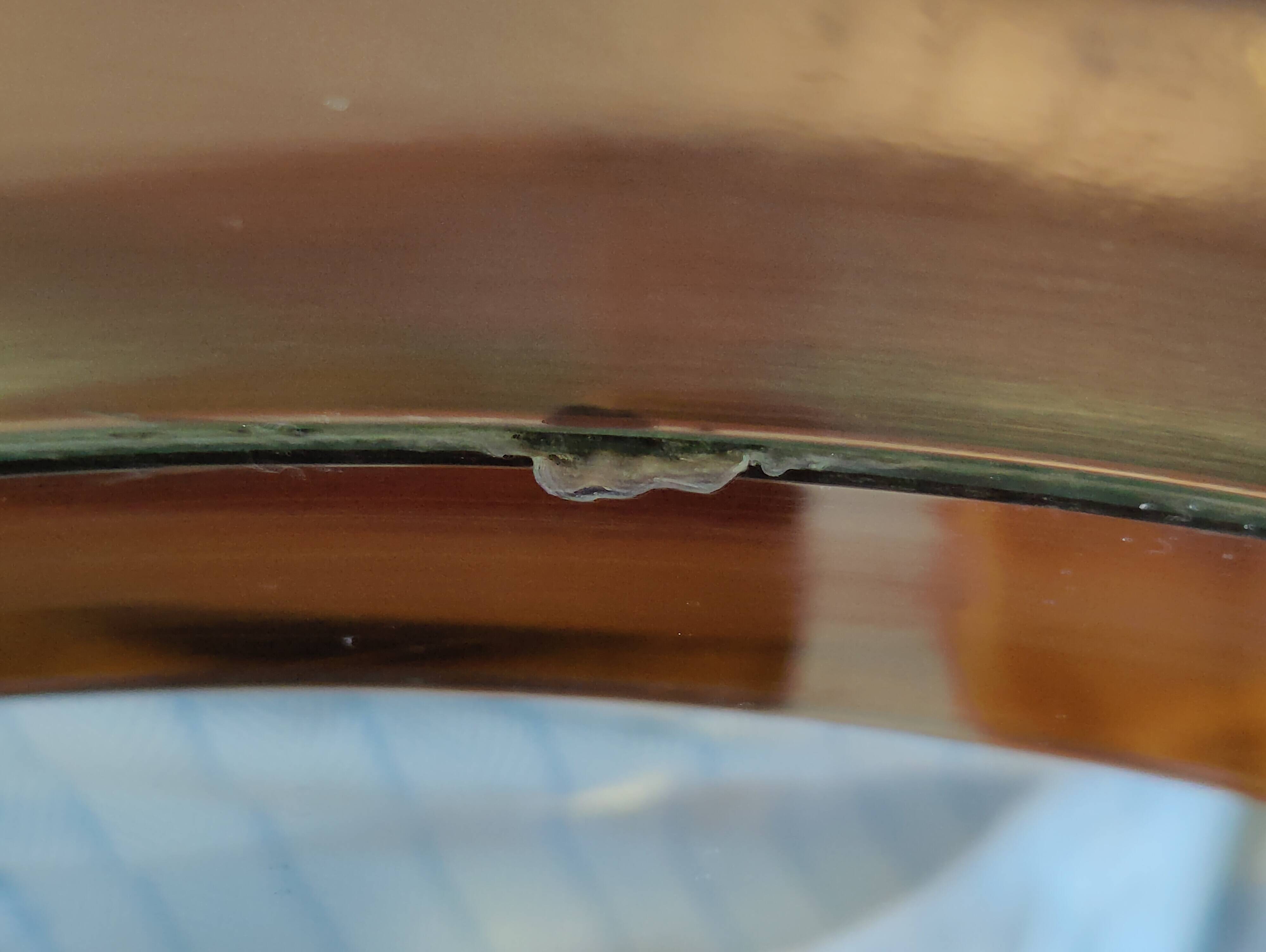 Round mirror with rim from the 70s brand Syla