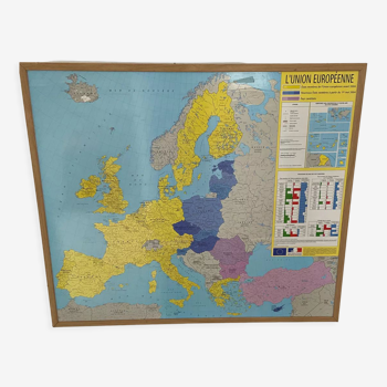 European Union wall school map 2004