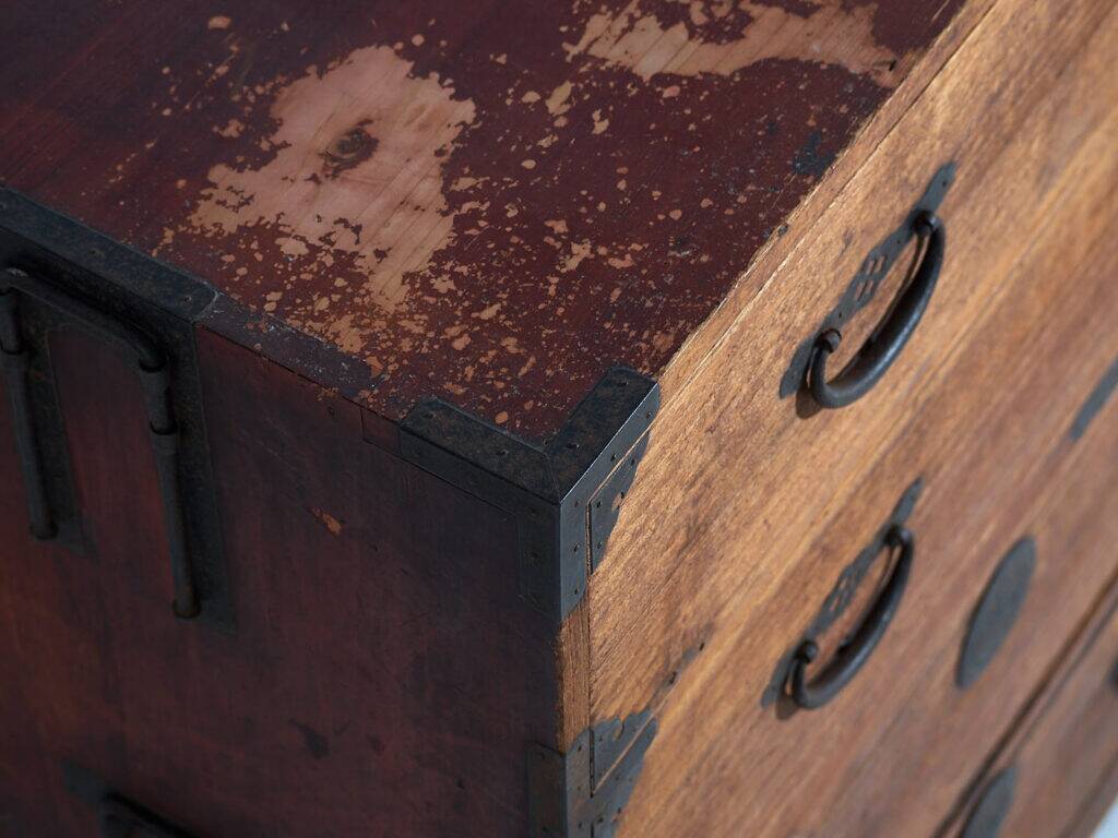 Original Japanese Tansu chest, Edo/Meiji period (circa 1850-1890) #39