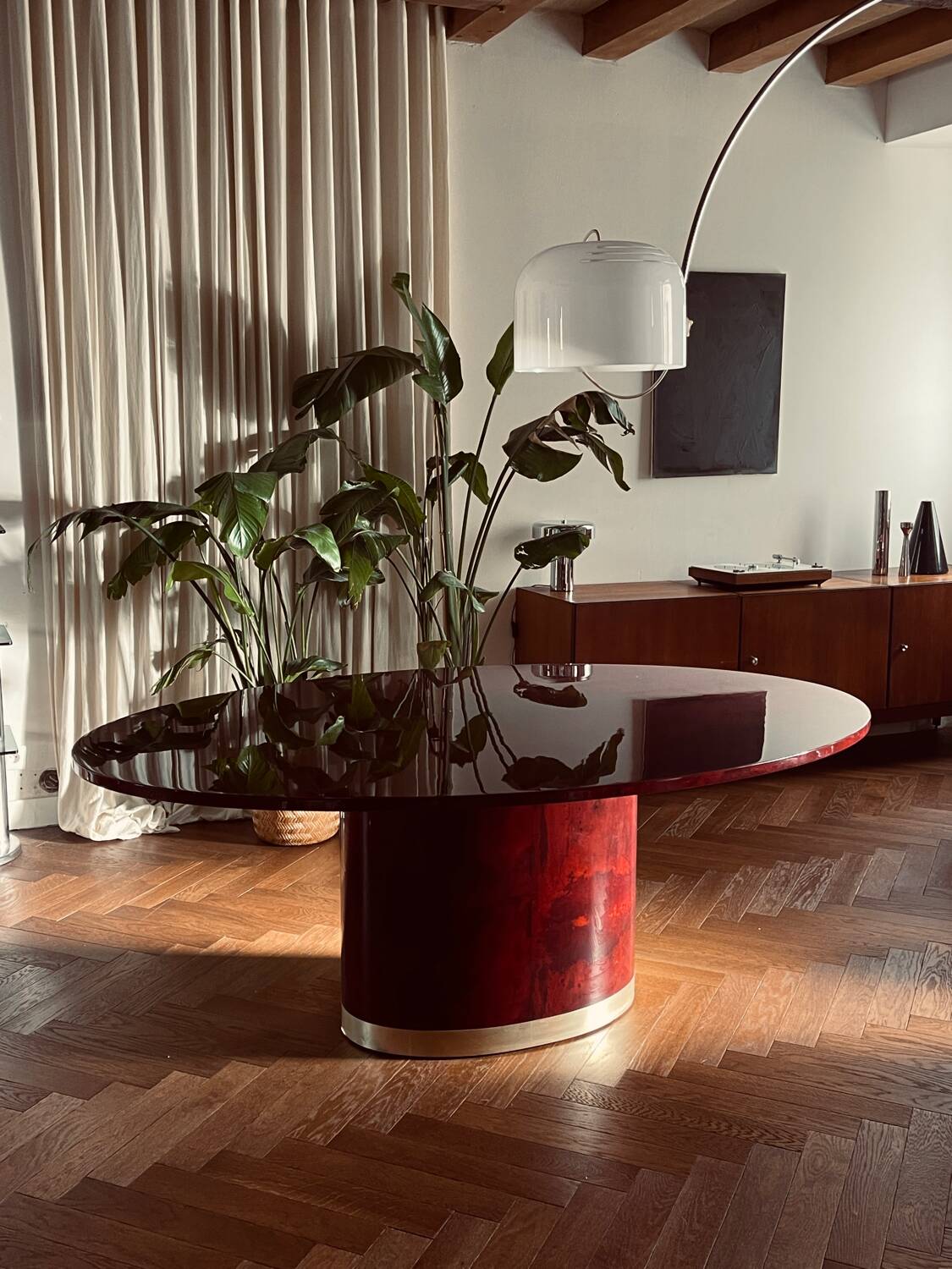 Vintage dining table by Jean-Claude Mahey for Roche Bobois – 1970s