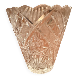 Bohemian crystal vase