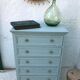 Antique chest of drawers 5 drawers patinated