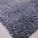 Blue Handmade Beni merirt Rug 258 x 305 cm - Abstract Wool Rug - Berber Rug