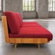 Czechoslovak mid-century sofa by Interiér Praha, 1960s – red bouclé