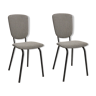 Paires de chaises retapissées