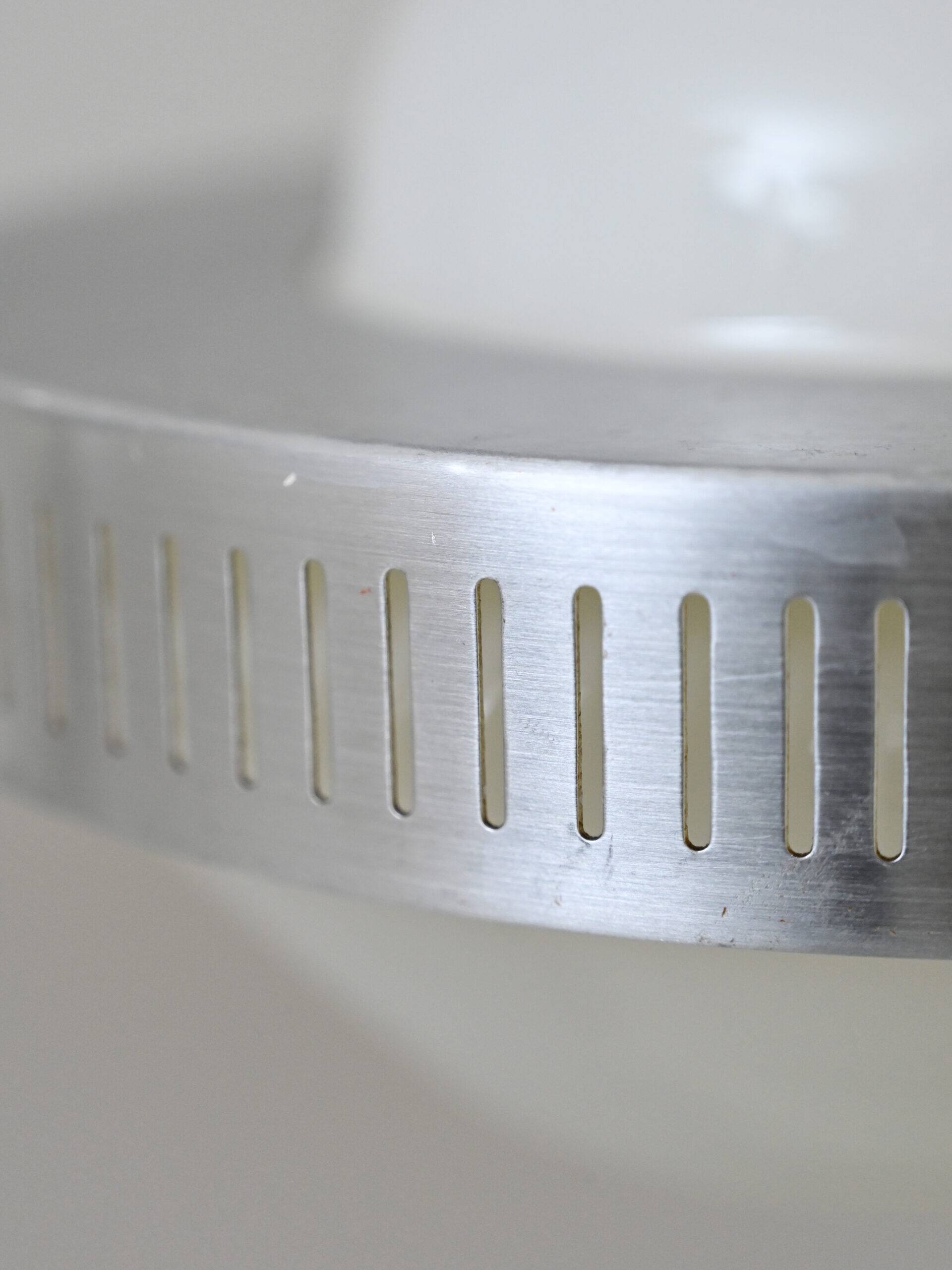 Glass and metal pendant lamps