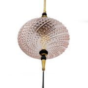 Suspension en verre de Murano soufflé et laiton