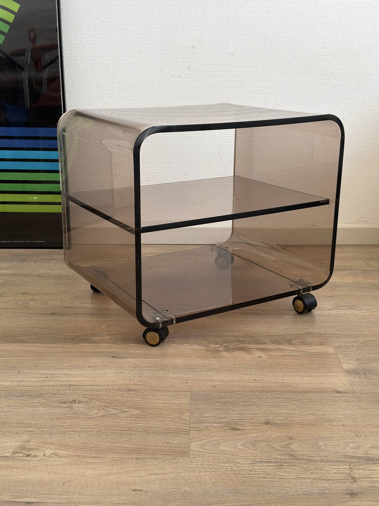 Smoked Plexiglas coffee table