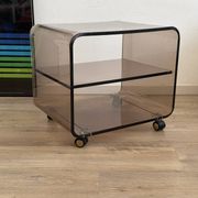 Smoked Plexiglas coffee table