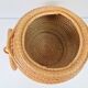 Vintage Rush Snake Charmer Lidded Basket, 1960