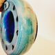Pique flowers or pikes blue ceramic candles