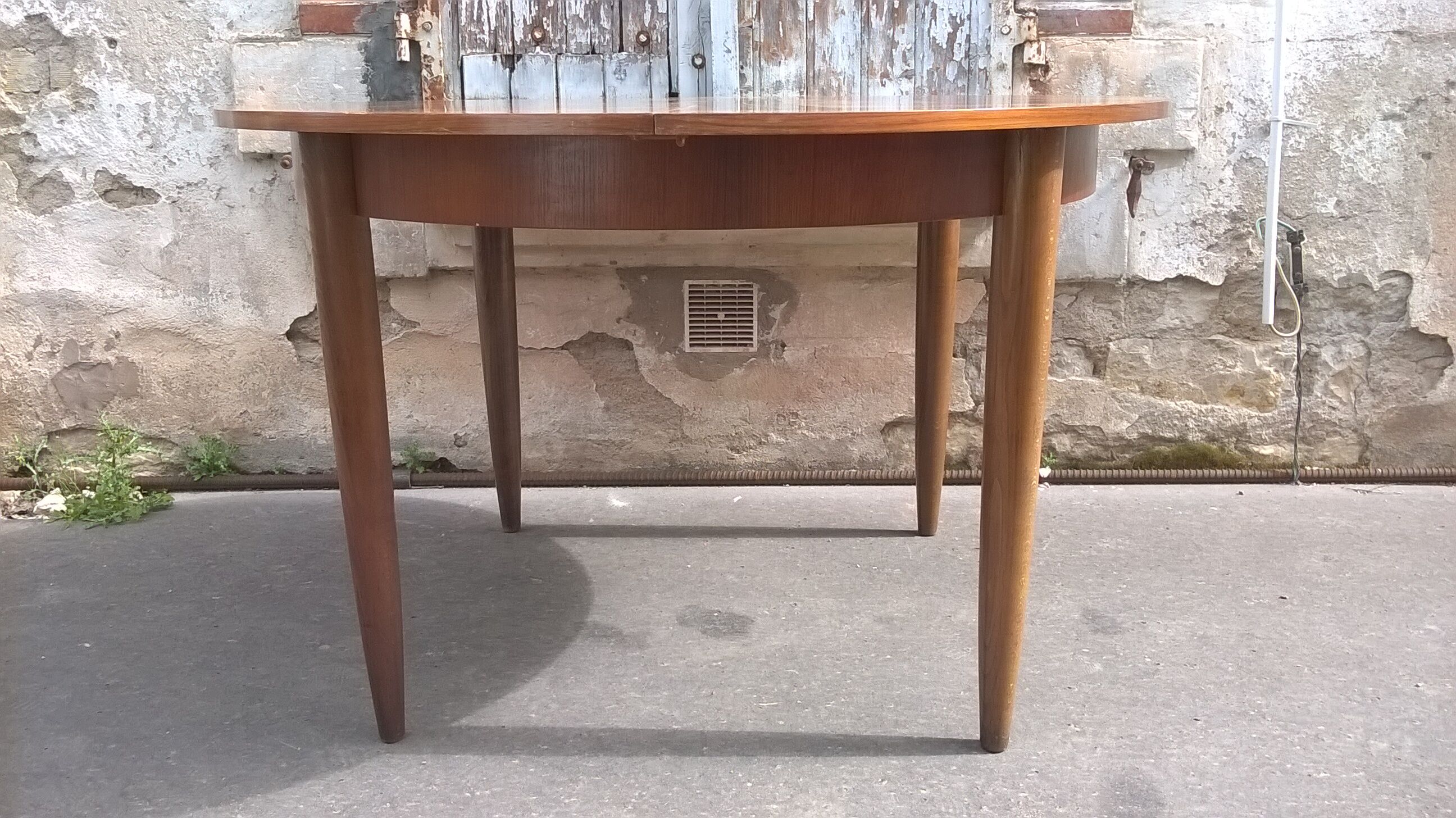 Scandinavian rosewood extension table