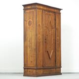 Painted Folk Art Bridal Cupboard