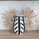 Hand-painted enamelled ceramic ethnic vase