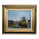 Oil on canvas . Boat cemetery. Finistère.