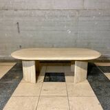 Travertine coffee table