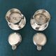 Duo of old coffee filters in silver metal Félix Frères