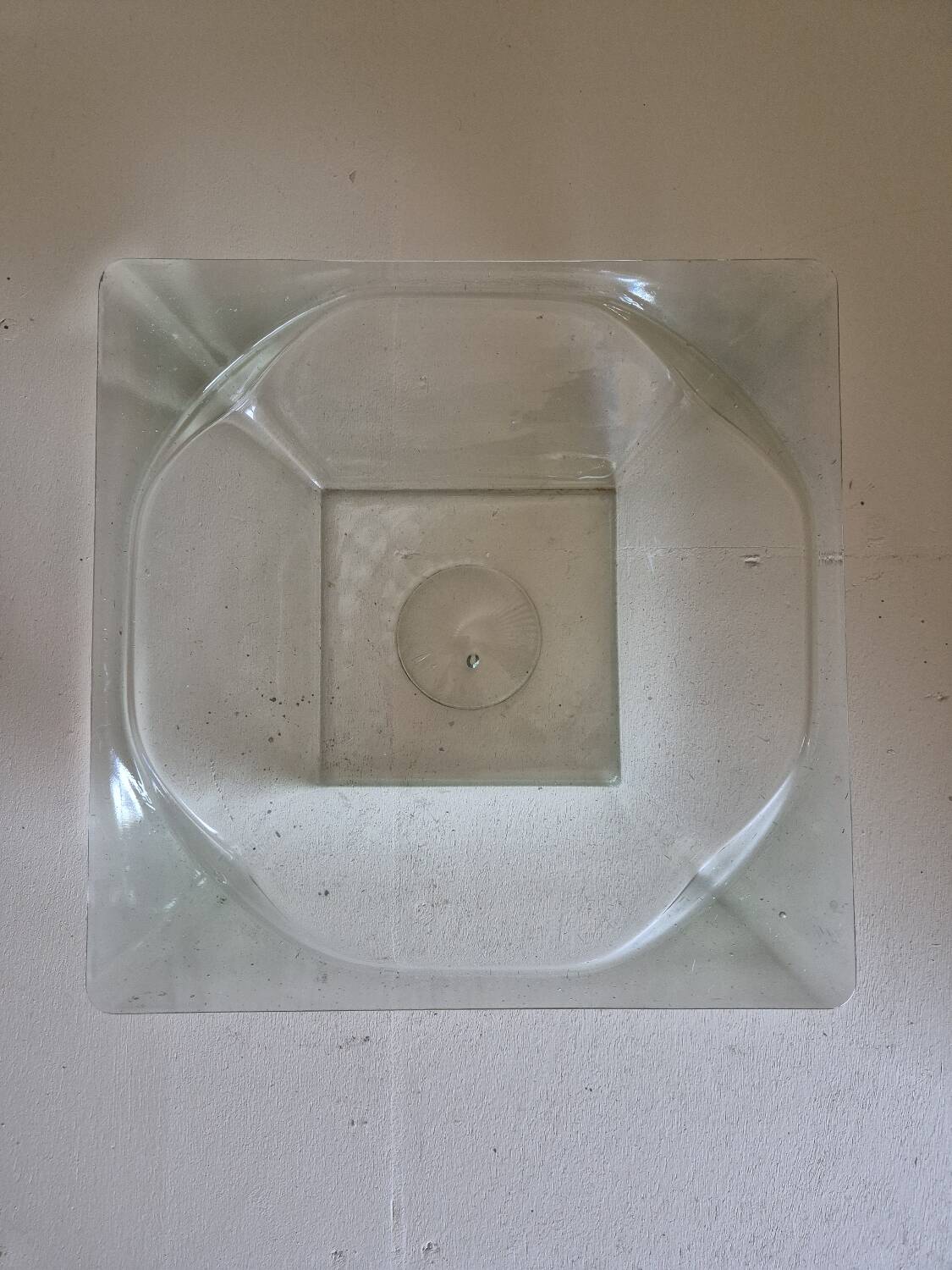 Coupe à fruits en verre pressé