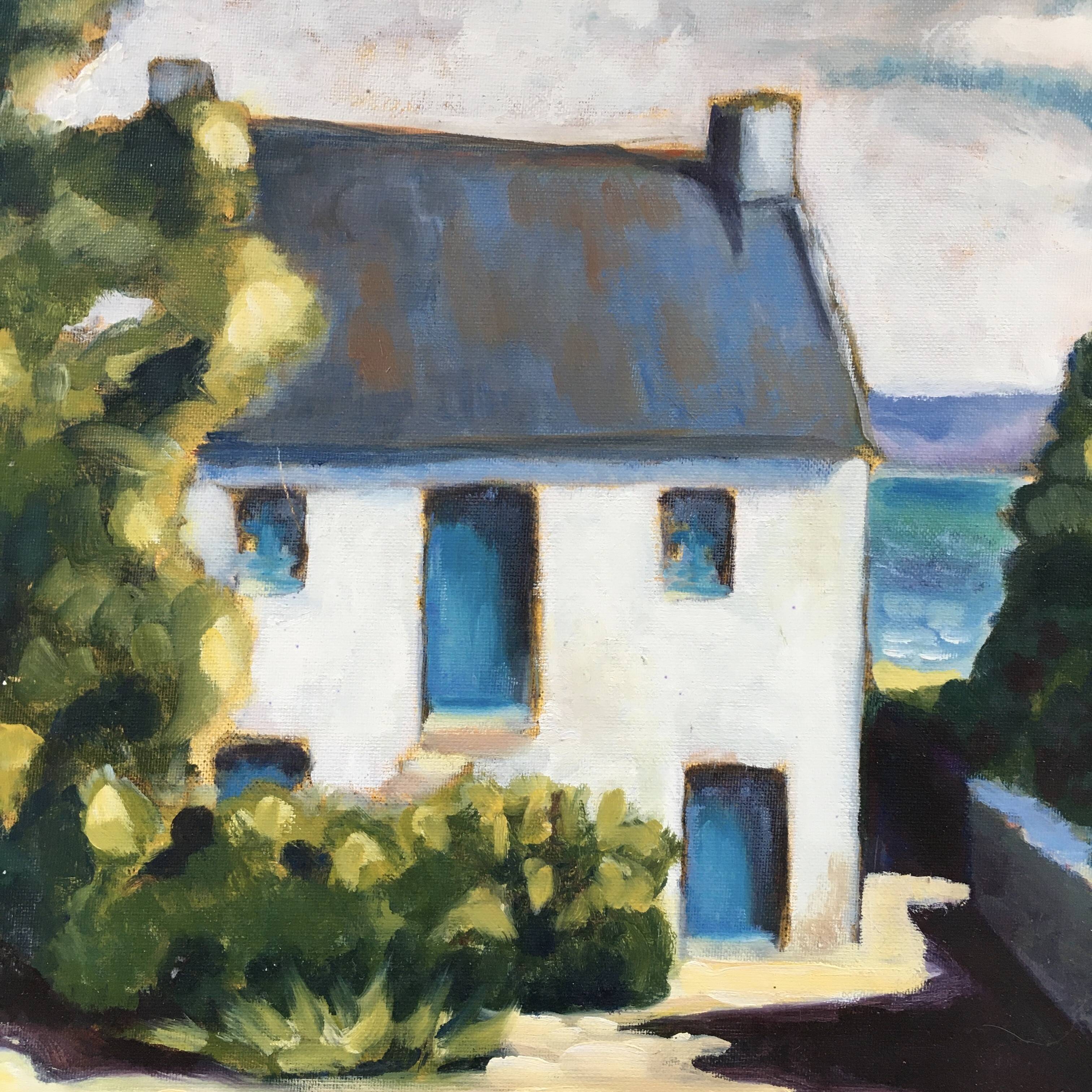 Painting of the Plomarch house in Douarnenez