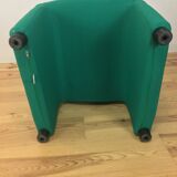 80's pop-style Arfa side chair, green