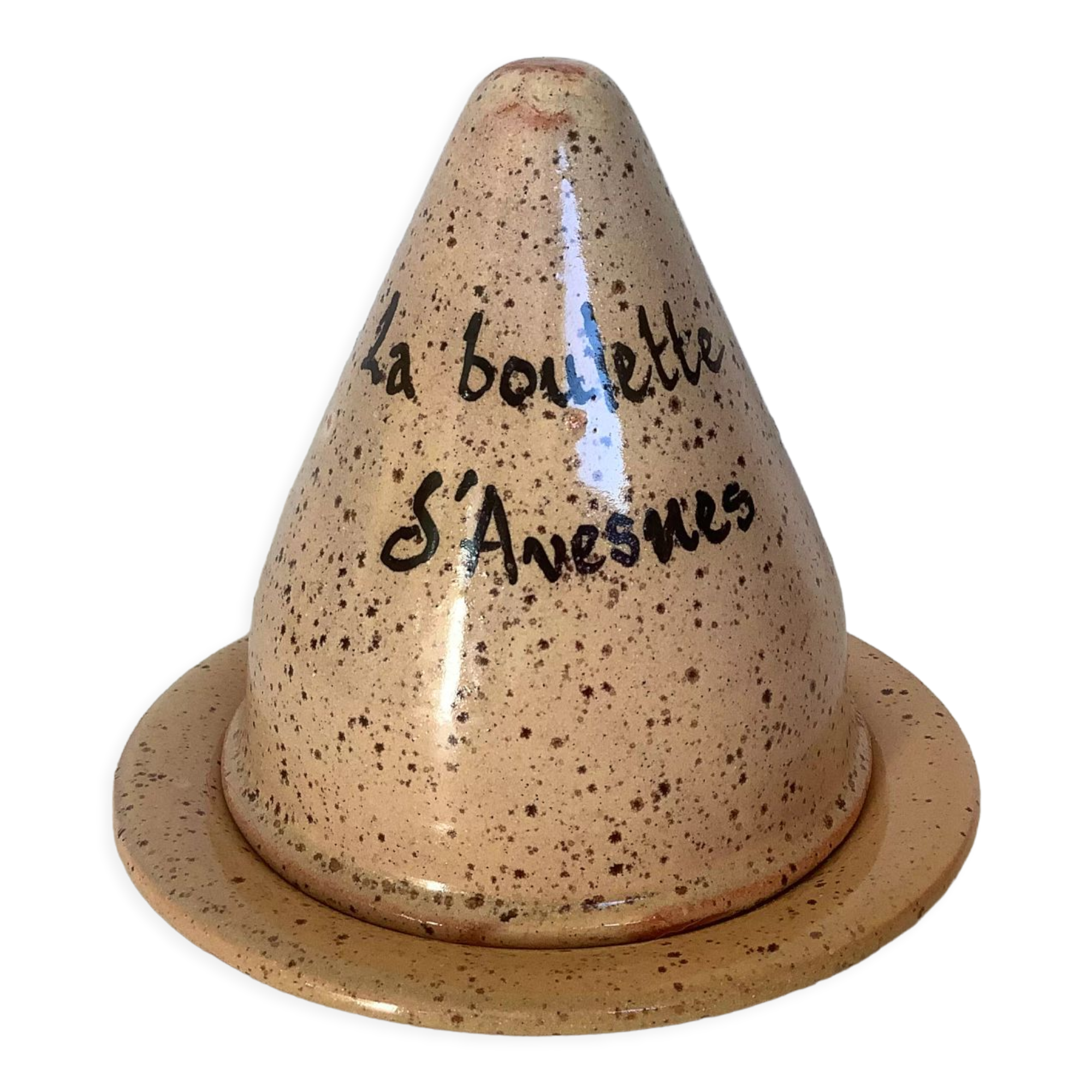 Cheese bell box ball avesnes ceramic pottery maine