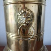 Vintage brass umbrella stand