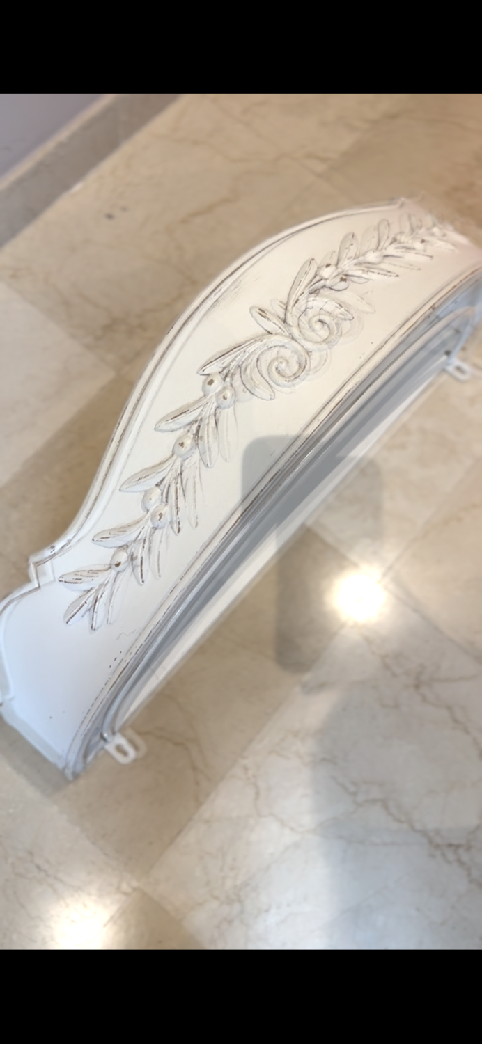 Hanging canvas headboard