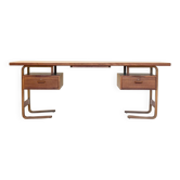 Jørgen Clausen for Brande Møbelfabrik – Large Danish Executive Desk, 1950s