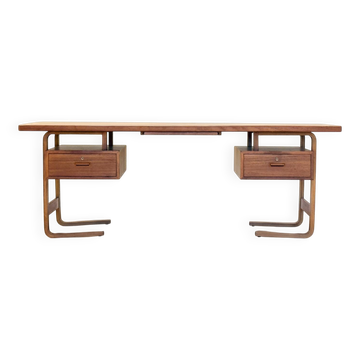 Jørgen Clausen for Brande Møbelfabrik – Large Danish Executive Desk, 1950s