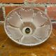 Antique Pendant Light Globe Molded Glass Art Deco Frosted Vintage