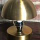 Art Deco-style mushroom lamp in gilded brass