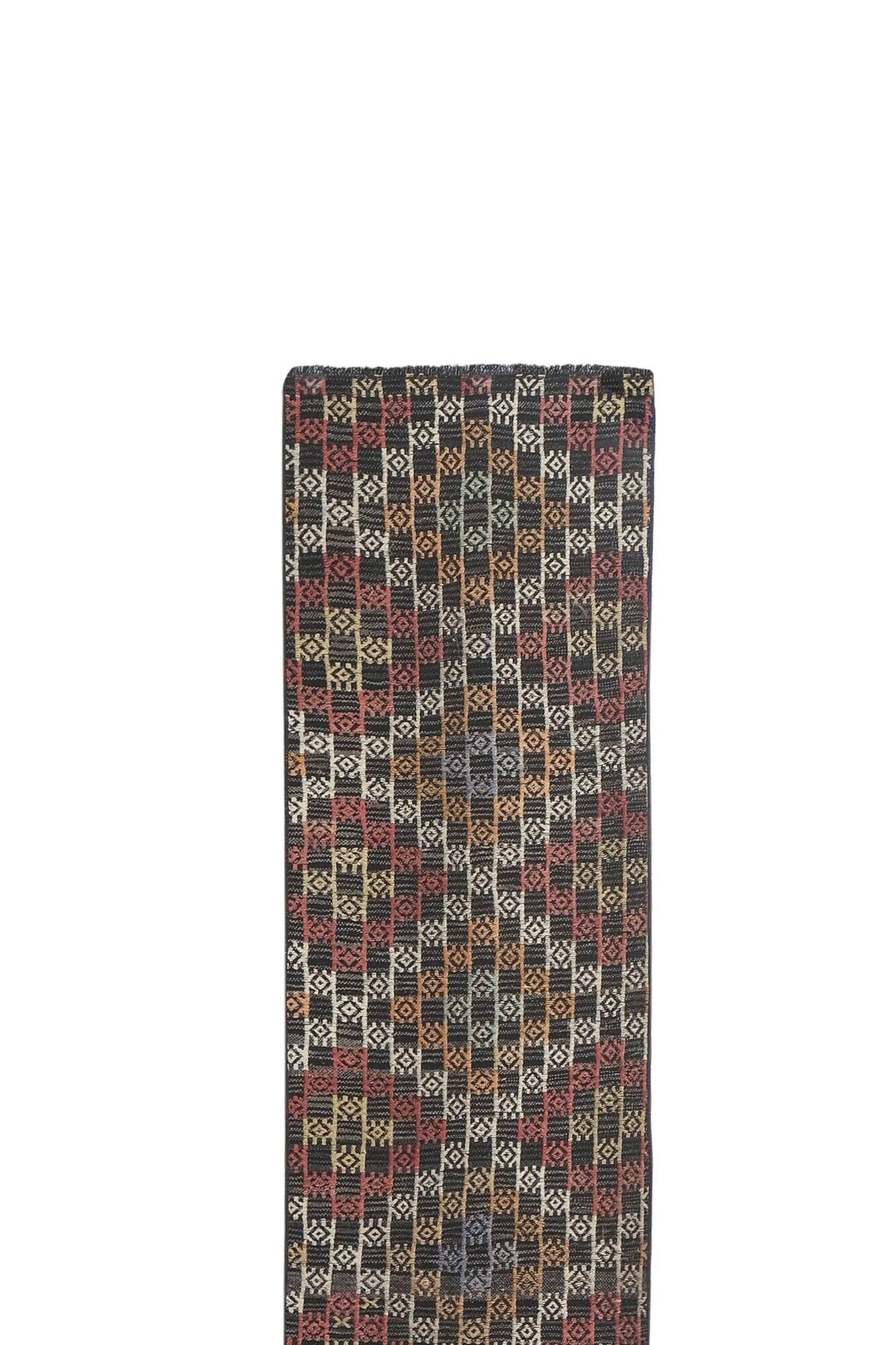 Vintage Turkish hallway rug 65x485 cm