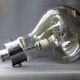 Vintage hanging shaped smoked glass bulb