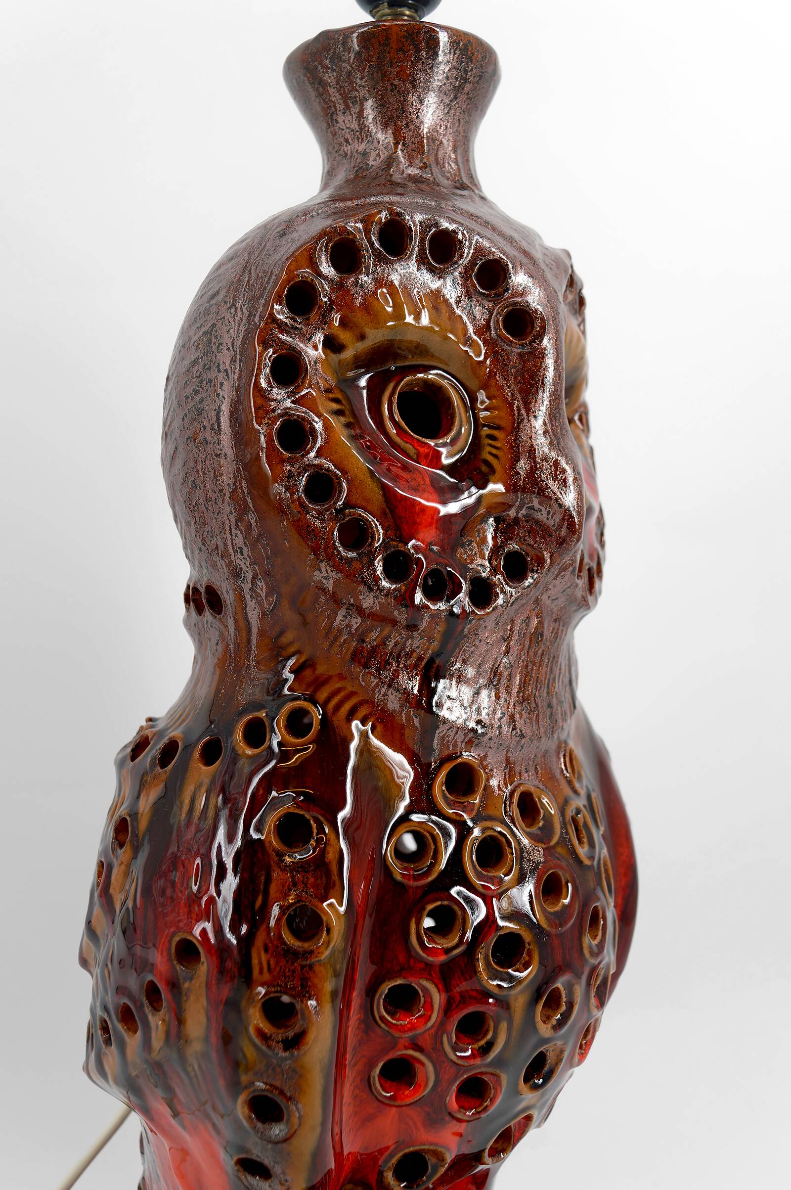 Important "Owl" lamp in ceramic – Walter Gerhards