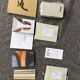 2 x Vitra Eames Lounge Chair XL + Ottoman, Cognac leather & Santos Rosewood