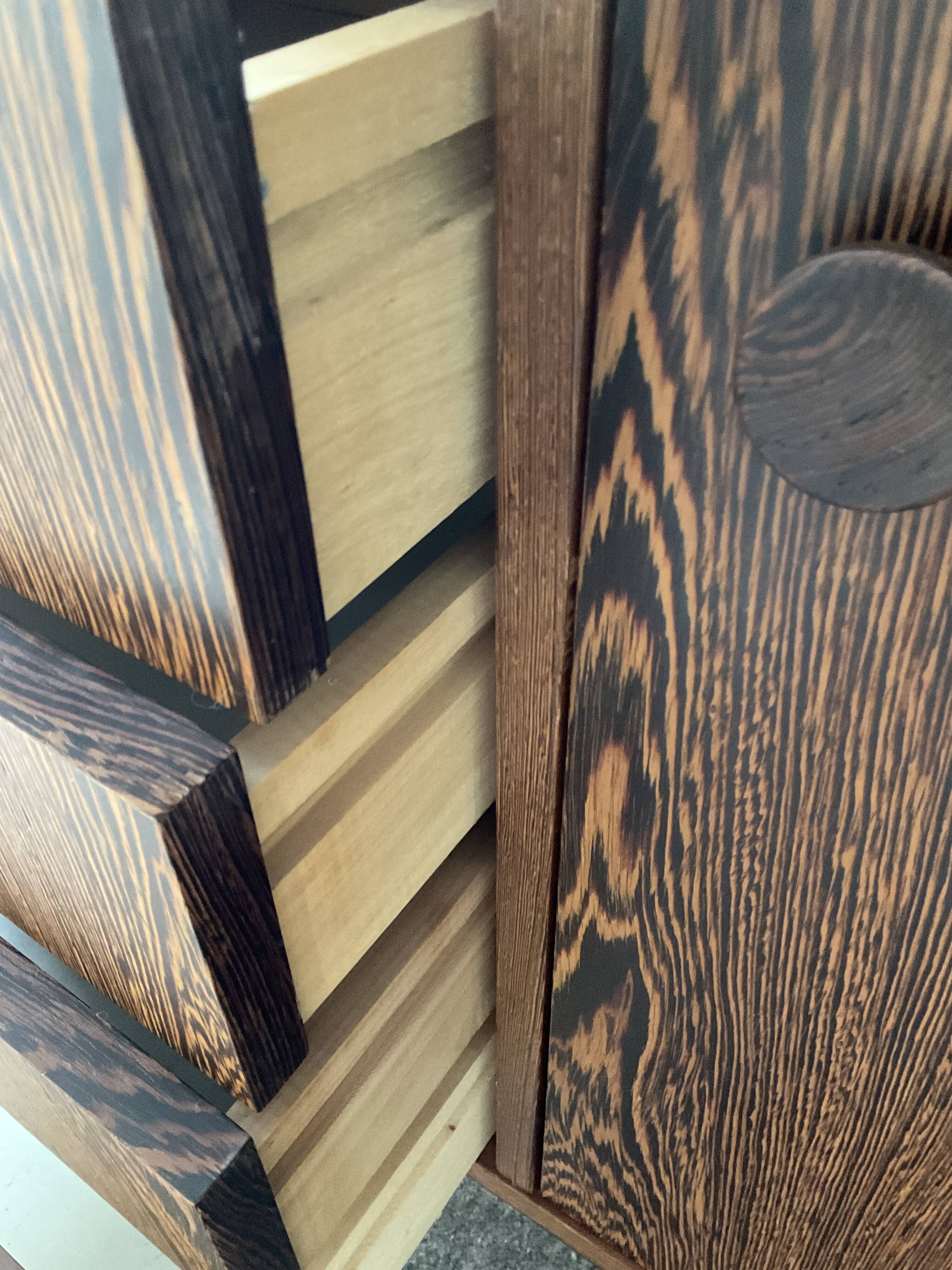 Vintage rosewood chest of drawers 60s