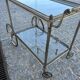 Jansen Silver-finish Rolling Serving Cart