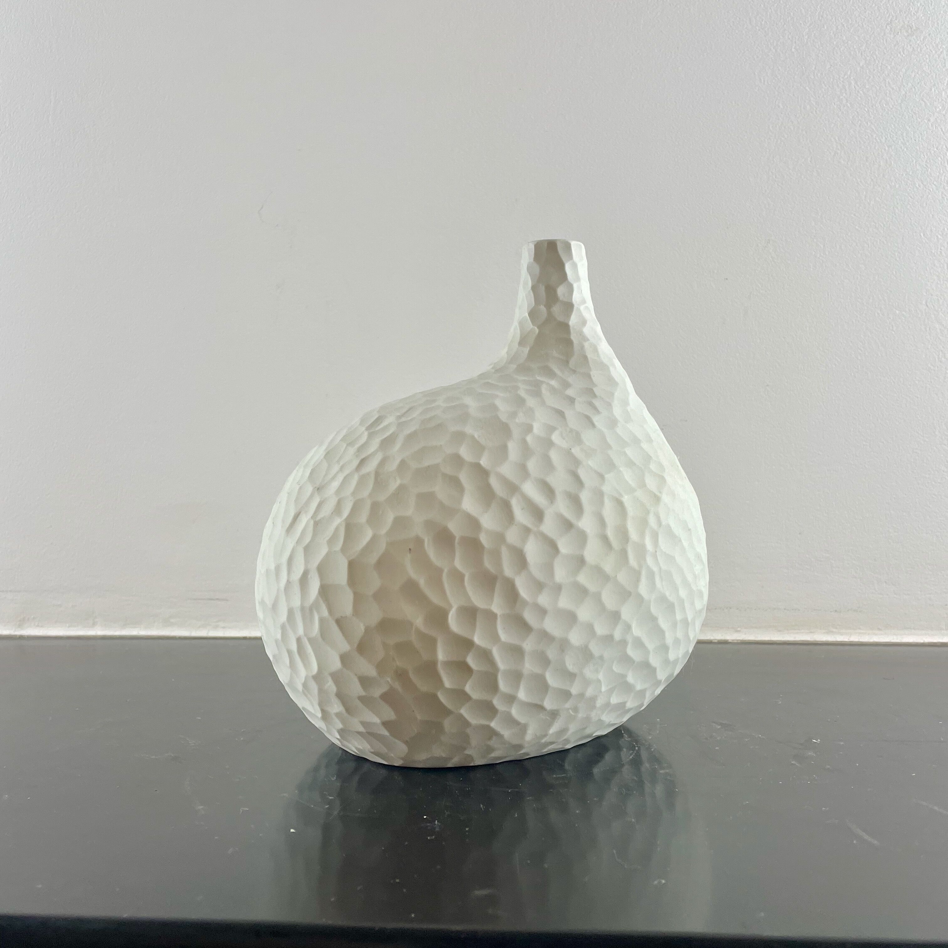 Hammered ceramic vase
