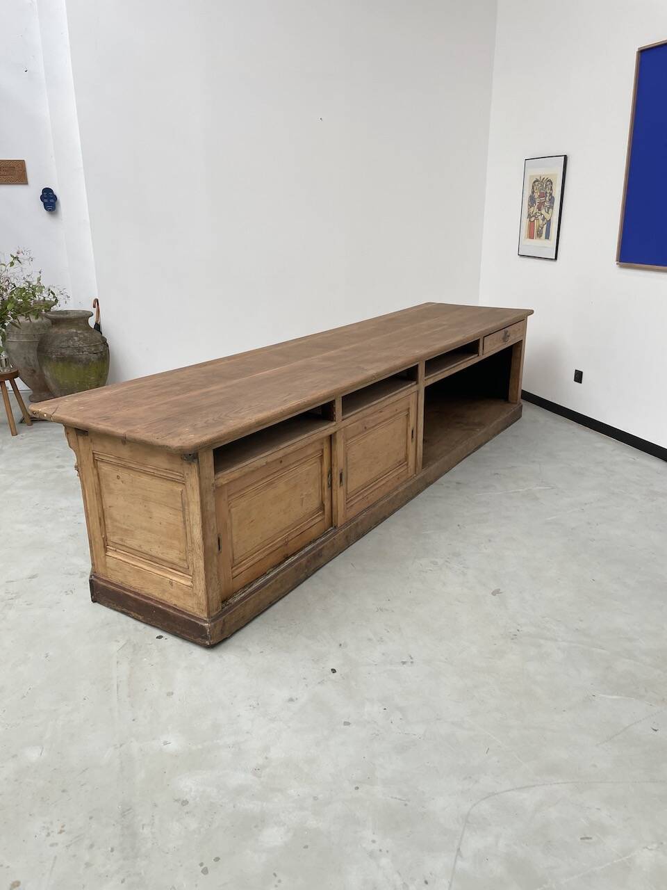 XXL oak and pine counter 350cm