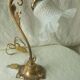 Bronze bedside table lamp 20th empire style