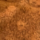 Rectangular elm magnifying glass coffee table, c. 1980