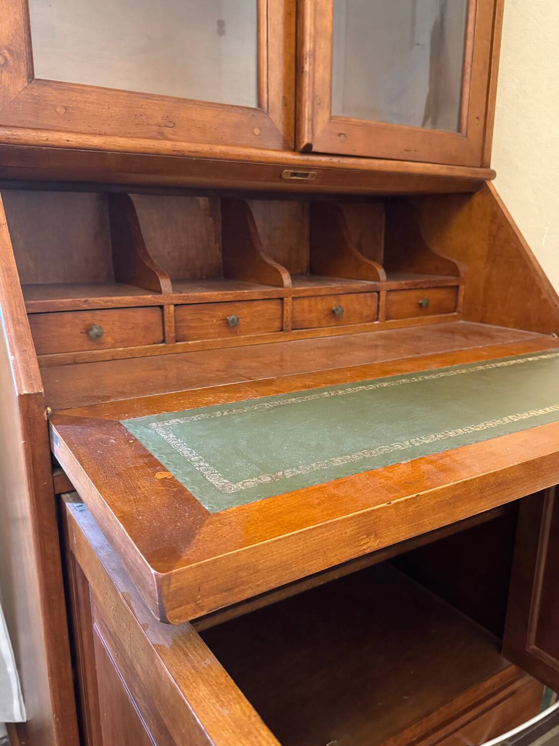 Louis Philippe style antique display cabinet