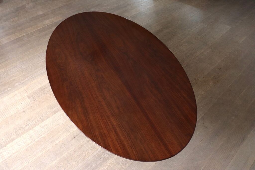 Florence Knoll large dining table in walnut, 1960s