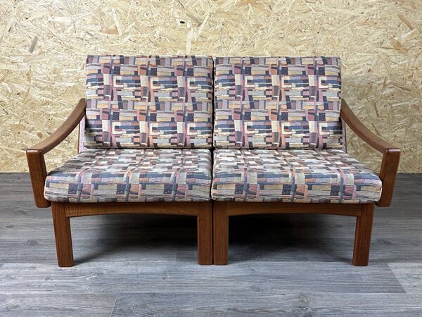 1960s/70s Teak 2-seater sofa by Glostrup Møbelfabrik Denmark Design