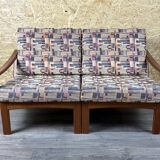 1960s/70s Teak 2-seater sofa by Glostrup Møbelfabrik Denmark Design
