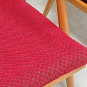 Paire de fauteuils Boomerang  rouge Antonin Suman pour Ton Bystrice Thonet