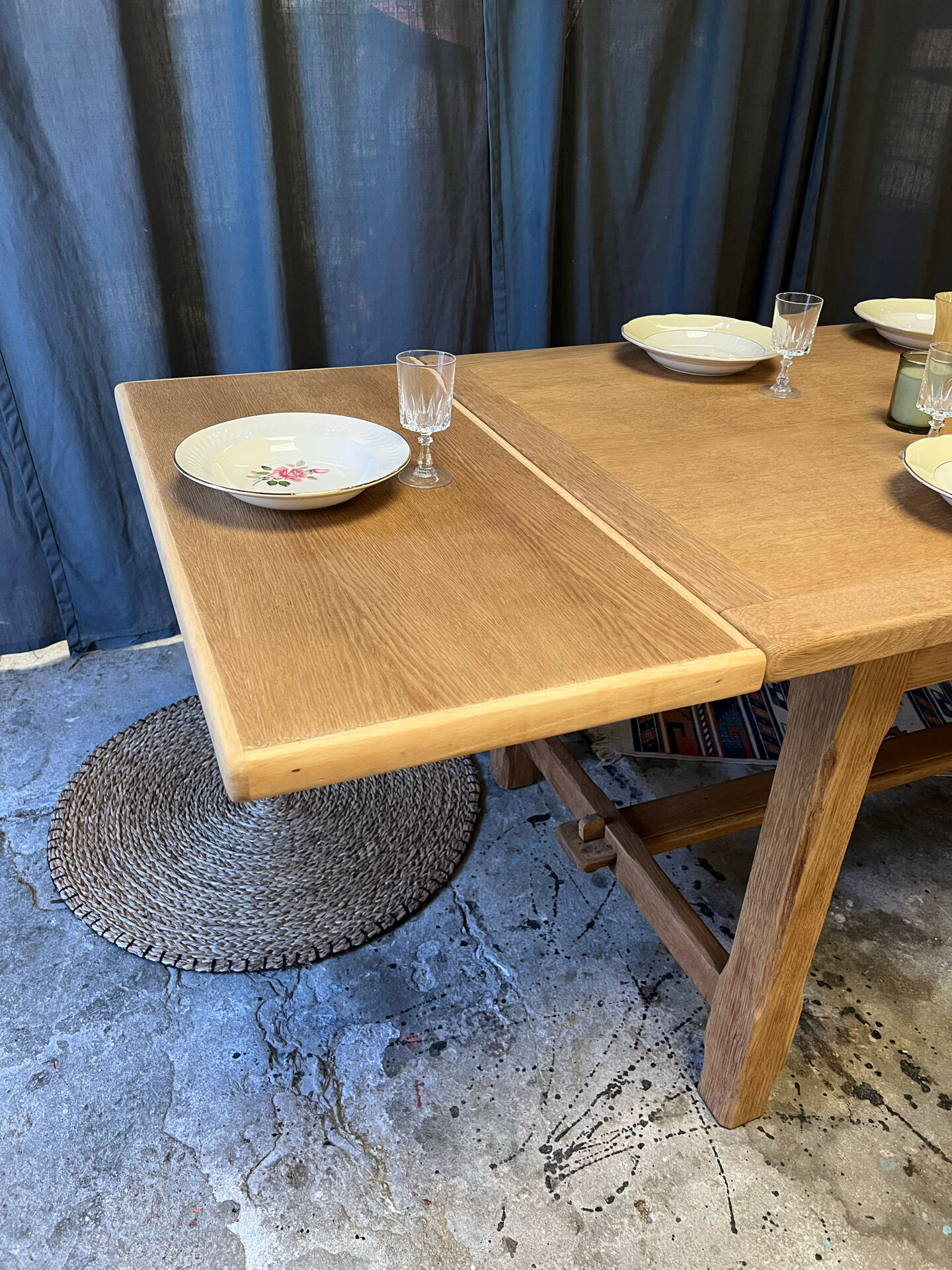 Table de ferme ancienne restaurée